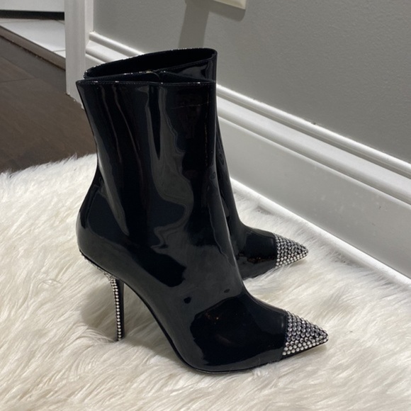 New Dolce & Gabbana Patent Leather ankle boots with fusible rhinestones size 36 - Picture 16 of 17